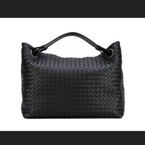 Bottega Veneta Top Handle Black Woven Tote BAG 100